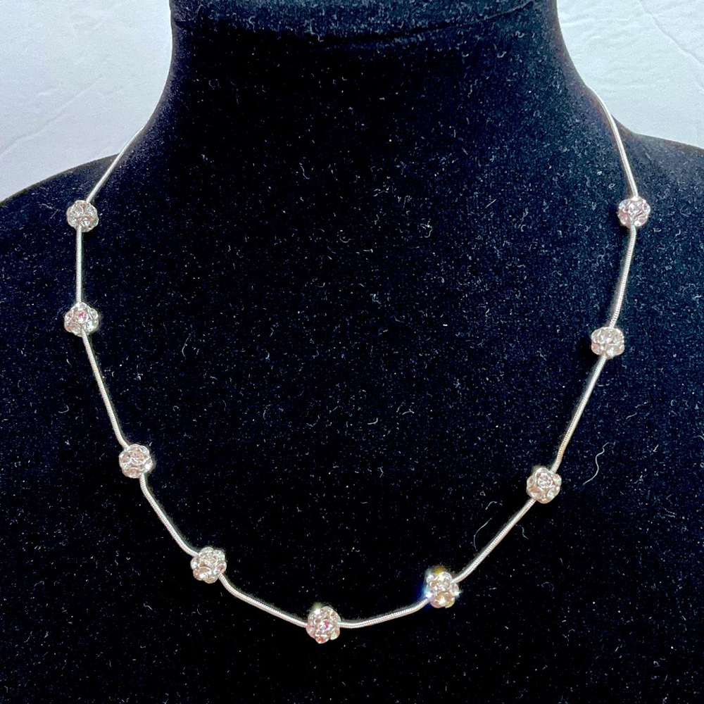 Disco Ball Necklace w extender